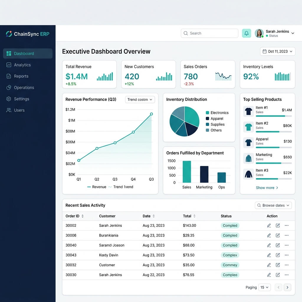 ChainSync Executive Dashboard