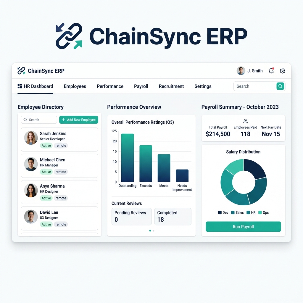 ChainSync HR Dashboard — workforce analytics